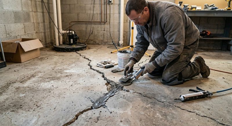 Cracked Basement Floor Repair in Eustis, FL