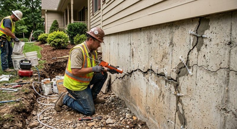Cracked Foundation Repair in Maitland, FL