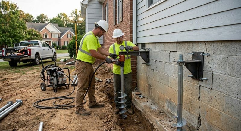 Helical Piers Installation in Eustis, FL